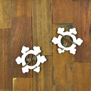 SNOWFLAKE 2 WOODEN HANGERS (12pcs)