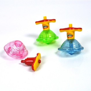 TRANSPARENT SPINNING TOP (17 pcs.)