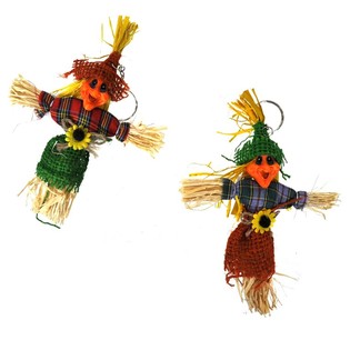 LARGE STRAW WITCH KEYCHAIN 16 CM (12 pcs)