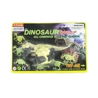 WIND UP GLOW IN THE DARK DINO (6st.)