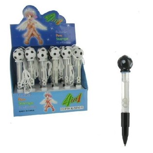 Football Bubble Blower Pen with Light (24 pcs)