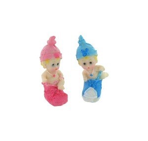Baby in Shoe Decoration 7 cm (16 pcs)