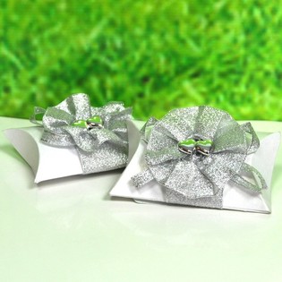 Wedding Favor Gift Boxes with Ribbon (12 pcs)