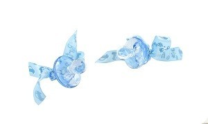 DECORATION PACIFIER - BABY BLUE (12pcs)