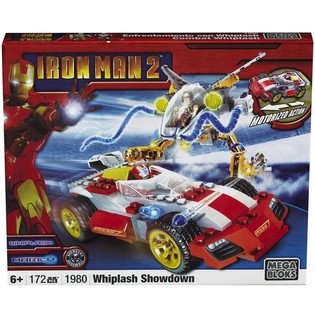 MEGA BLOKS Iron Man 2 Whiplash Showdown Playset - 1980