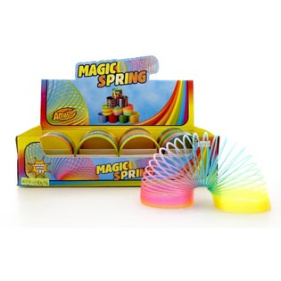 Rainbow Glitter Slinky Toy (12 pcs)