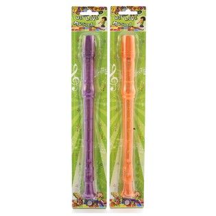 TRANSPARENT RECORDER FLUTE ON CARD (24 pcs.)