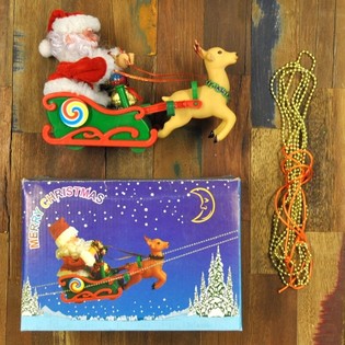 SANTA IN SLEIGH WITH MUSIC (2 pcs)