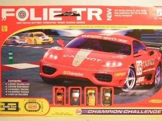 Large Race Track Set 215 cm with 4 Toy Cars