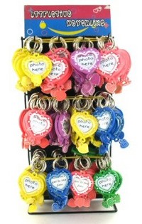 KEYRING DISPLAY: PHOTO HEART (144 pcs)