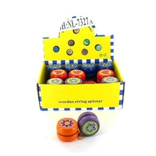 Cheerful Colored Wooden Yo-Yos (Set of 24)