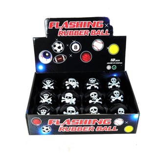 PIRATE BOUNCY BALL WITHOUT LIGHT IN DISPLAY (12 pcs)