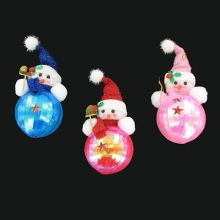 SNOWMAN WITH SHOVEL ON BALL (6pcs)