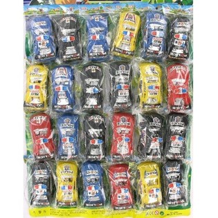 POLICE CAR ON CARD (24 pcs)