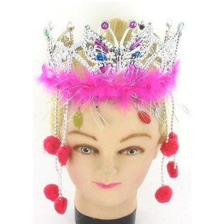 BLING BLING CROWN WITH STREAMERS (12 pcs)