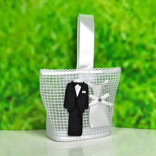 Wedding Treat Bags / Gift Pouches (12 pcs)