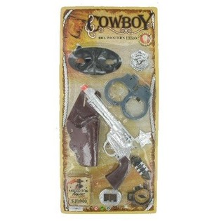 Large Cowboy Toy Set on Card (6 pcs.)