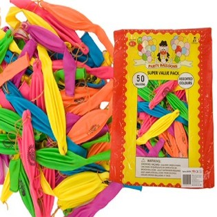 Punch Balloons with Elastic Band (50 pcs)