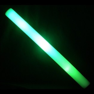 LED Foam Party Stick - Green - 45 cm (17 pcs.)