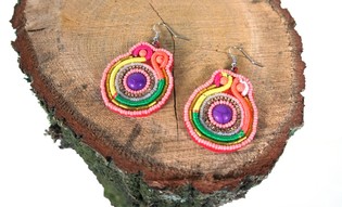 Colorful Ibiza Style Earrings (1 pc.)