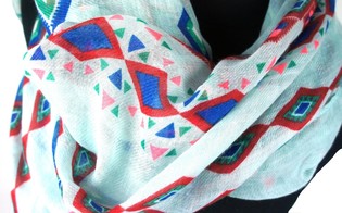 Beautiful Mint Green Scarf - Ibiza Style (1 pc)