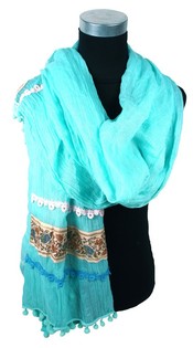 Luxury Scarf Turquoise (1 pc) - Ibiza Style
