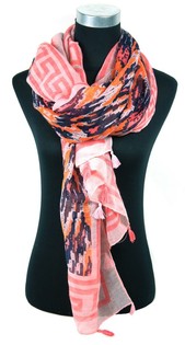 Pink Ibiza-Style Scarf (1 piece)