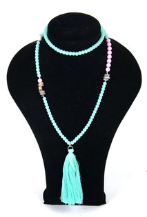 Necklace Mint Green - Ibiza Style (1 pc)