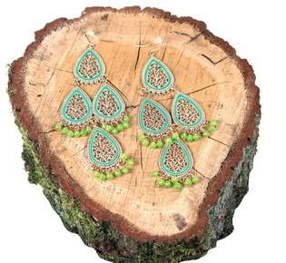 Earring Turquoise Green (1 pc)