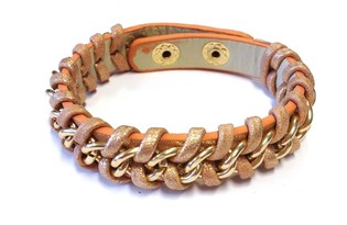 Braided Ibiza Bracelet Salmon Pink (1 pc)