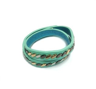 Turquoise Ibiza-Style Studded Bracelet (1 pc)