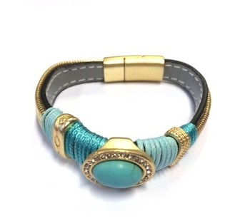 Luxury Bracelet Turquoise / Gold (1 pc)