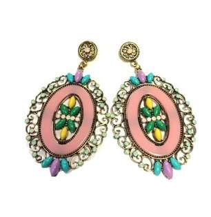 Multicolor Earrings (1 pc) - Ibiza Style