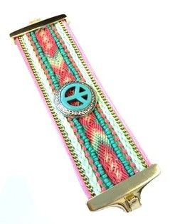 Luxury Wide Bracelet Mint Ibiza Peace (1 pc)