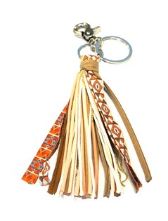Luxury Bag Charm / Keychain Pink/Brown (1 pc)