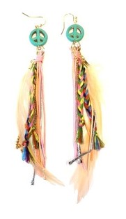 Ibiza Look Earrings Peace (1 pc)