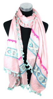 Luxury Ibiza Look Scarf Pink (1 pc)