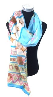 Blue Ibiza-Style Scarf (1 pc)