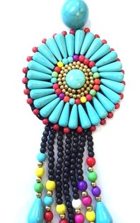 Turquoise Keychain Ibiza Style (1 pc.)