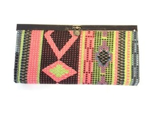 Ibiza-Style Wallet Black/Pink (1 pc)