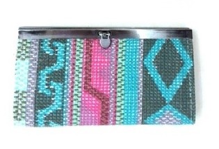 Teal/Brown Wallet (1 pc)
