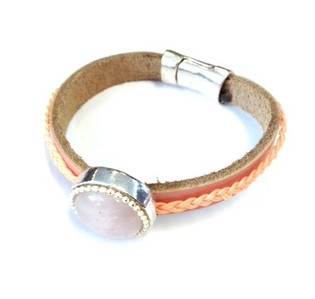 Pink Bracelet with Stone (1 pc)
