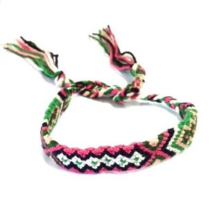 Ibiza Style Braided Bracelet Multicolor (3 pcs)