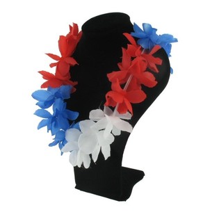 HAWAIIAN WREATH - RED / WHITE / BLUE (12p.)