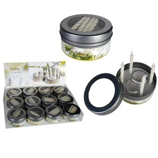 WEDDING CANDLES IN CANNED (12p.)