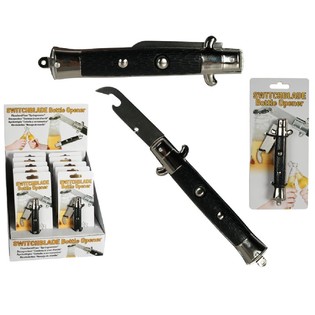Stiletto Switchblade Bottle Opener in Display (12 pcs.)
