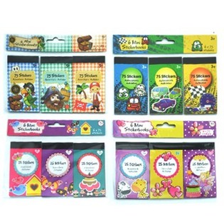 6 SMALL STICKER BOOKS (36sets.)
