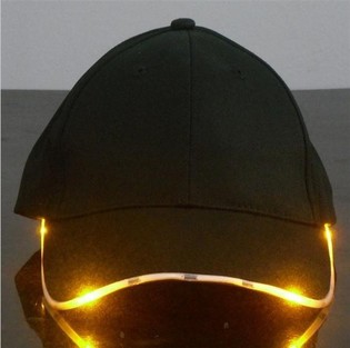 FLASHING LED PET / PARTY CAPS - COLOR: ORANGE (12st).