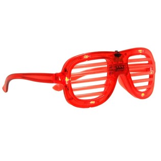 SHUTTER SHADES GLASSES WITH LIGHT - COLOR: RED (12st).