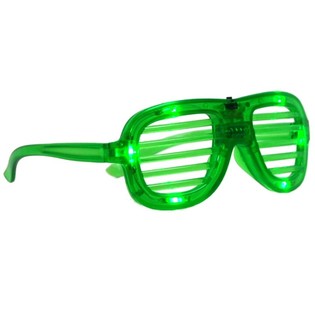 SHUTTER SHADES GLASSES WITH LIGHT - COLOR: GREEN (12pcs.)